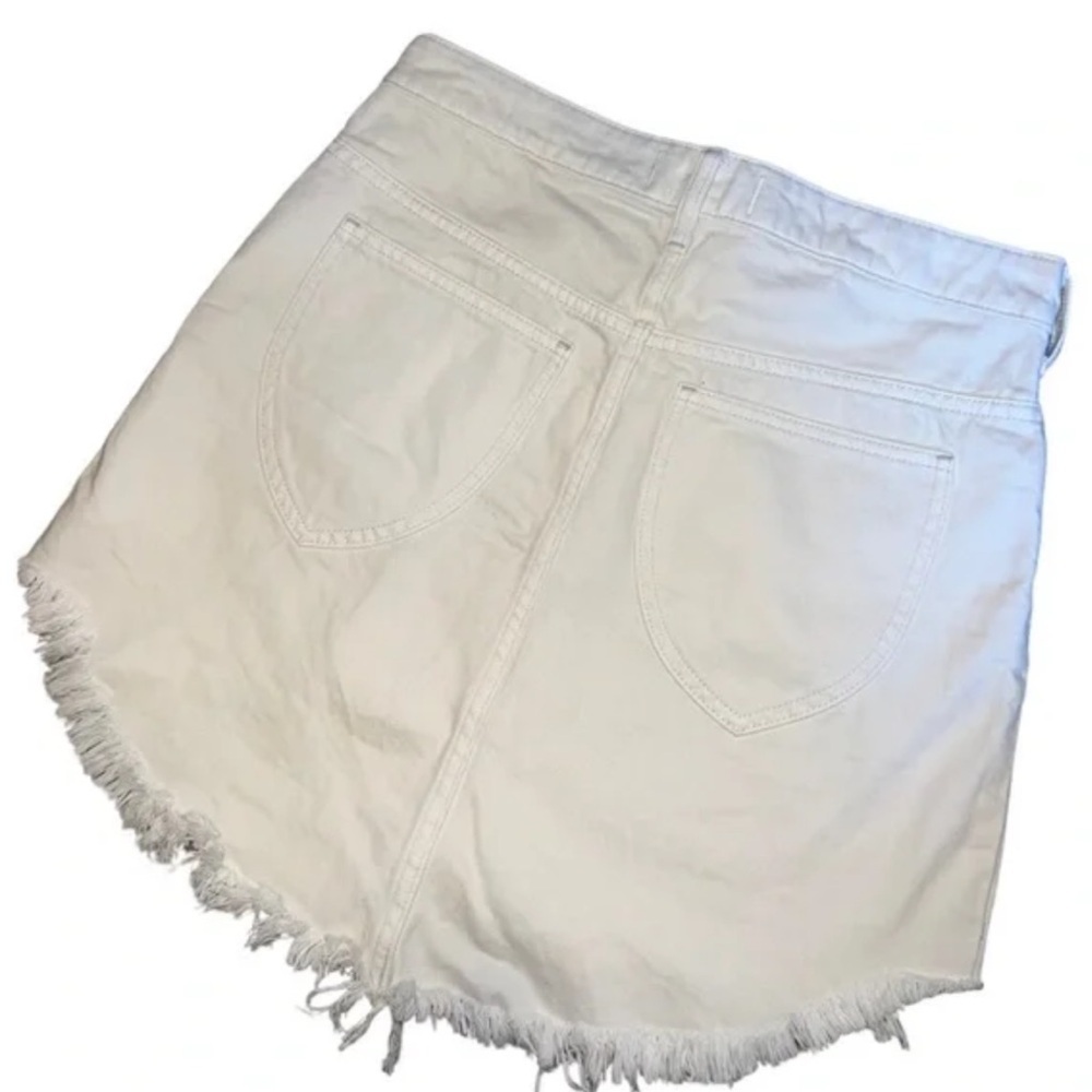 Free People Brea White Denim Skirt NWOT size 31